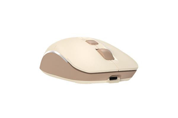 Мишка A4tech FB26CS Air2 Cafe Latte, Dual mode, 2000dpi, Li-Ion батерия, безшумна, Безжична - Image 2