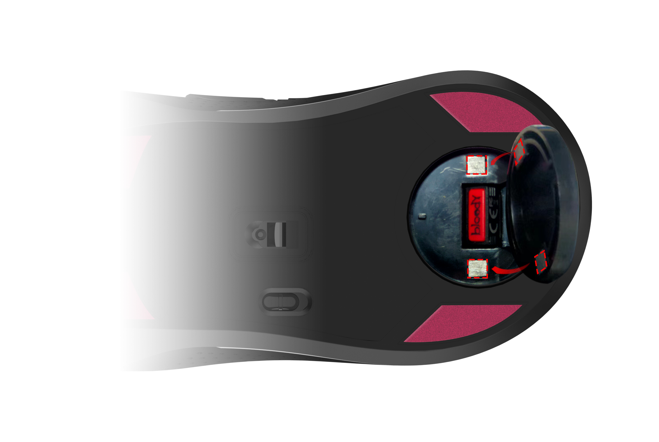 A4tech Bloody R90 Plus Stone black Геймърска безжична оптична мишка - Image 5