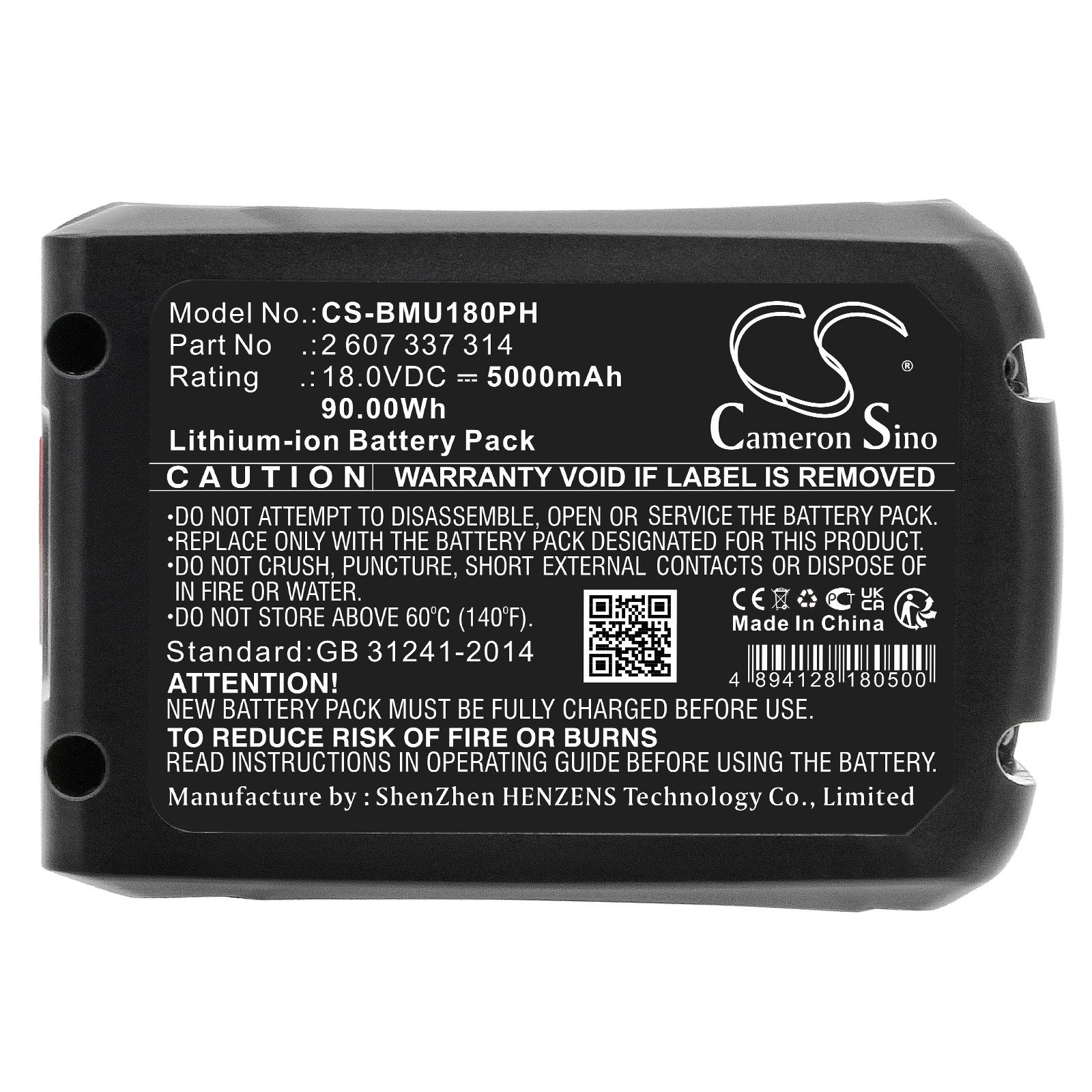Батерия акумулаторен трион BOSCH AdvancedCut 18 1600A005B0 LiIon 18V 5000mAh Cameron Sino