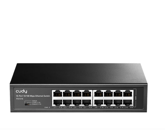 Суич Cudy FS1016, 16 портов, 10/100Mbps, Metal Switch