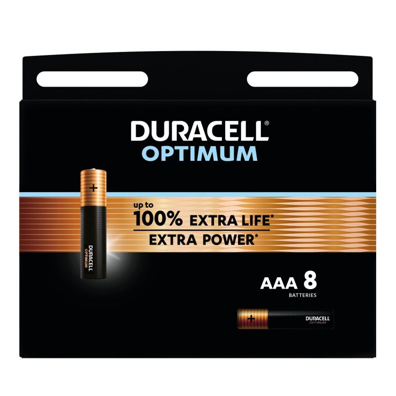 Алкална батерия DURACELL OPTIMUM  MX2400 LR03 AAA /8 бр. в блистер/ 1.5V