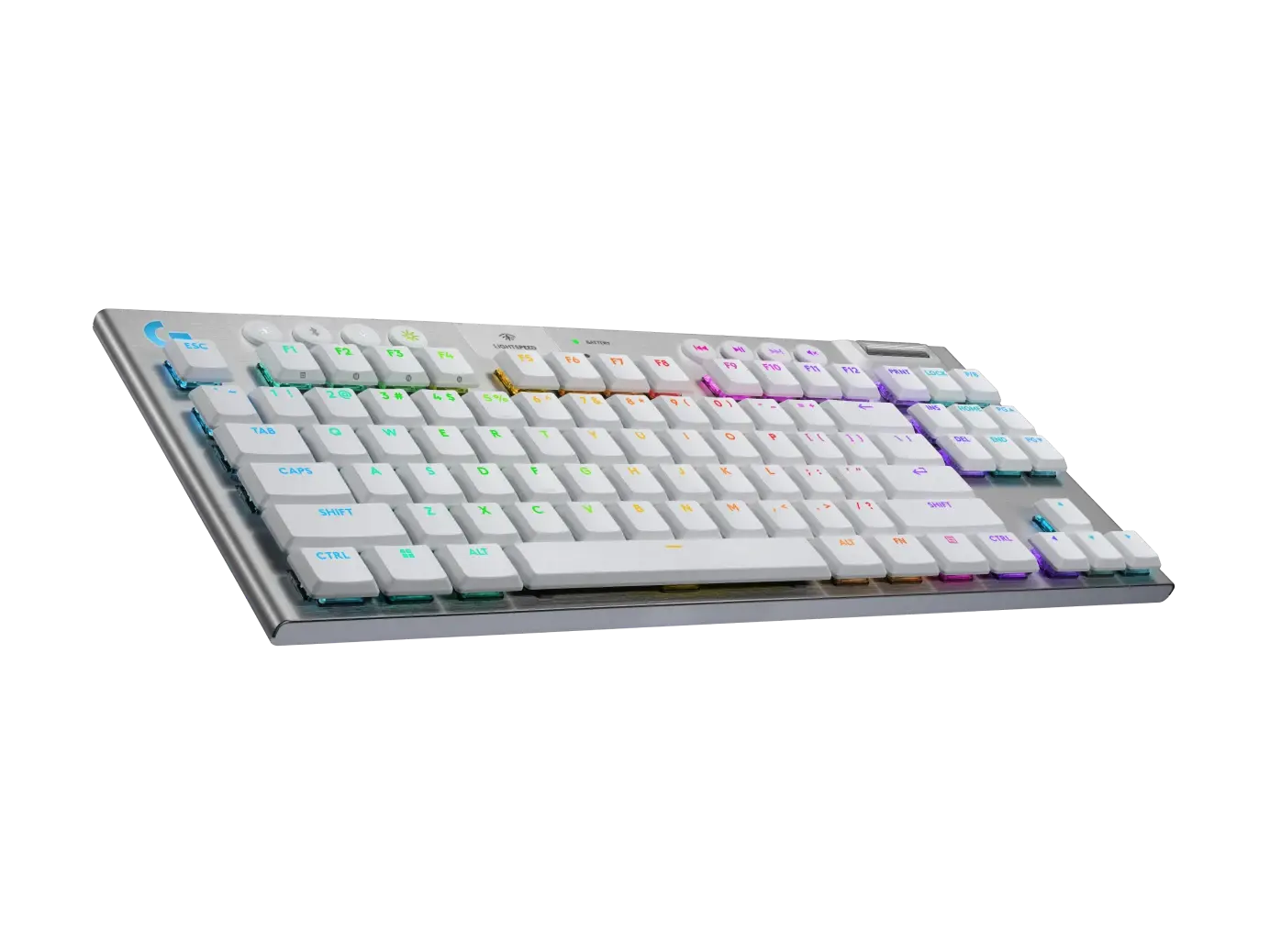 Безжична геймърска механична клавиатура Logitech G915X White Lightspeed TKL - GL Tactile Switch - Image 3