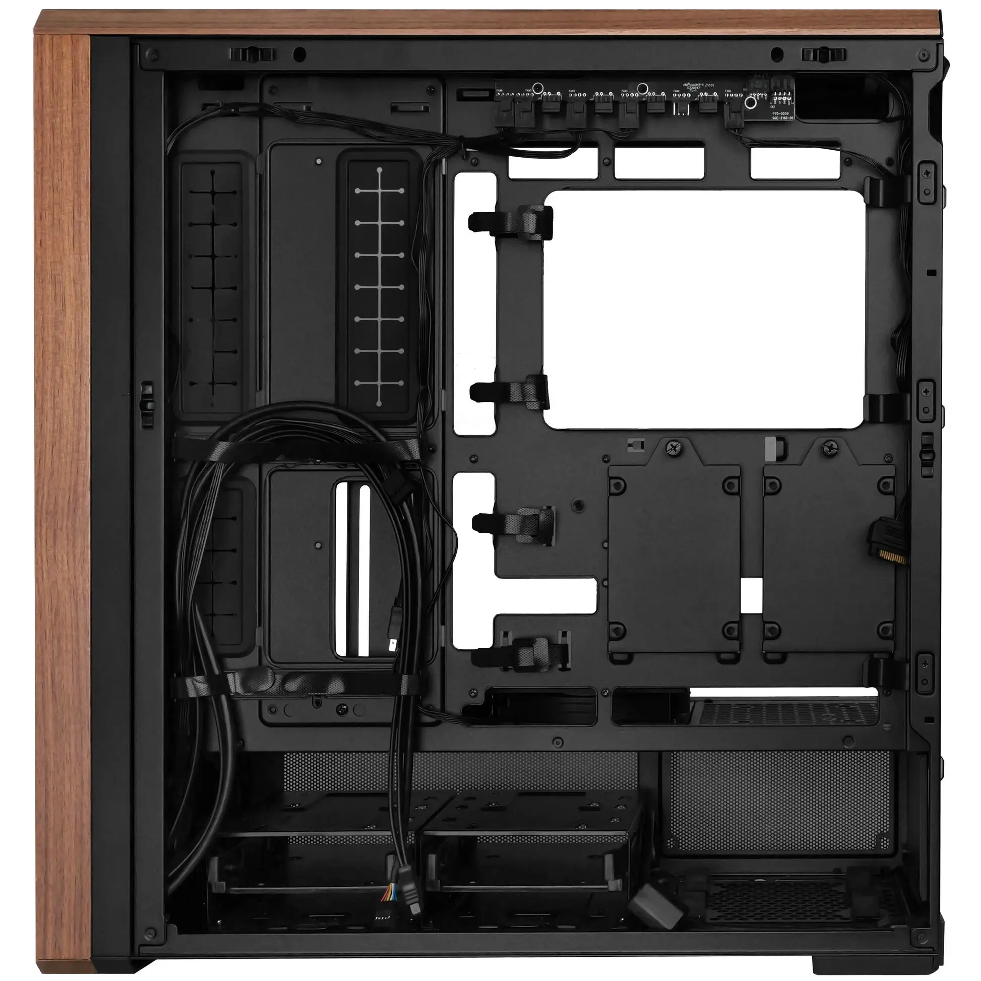 Кутия Lian-Li LANCOOL 217 Mid-Tower, Tempered Glass, Wood-Black - Image 4