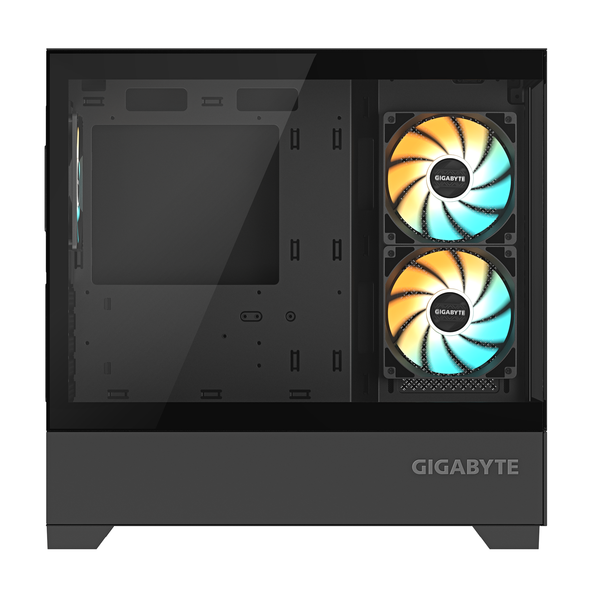 Кутия GIGABYTE C201 PANORAMIC + 3 ARGB Вентилатора - Image 4