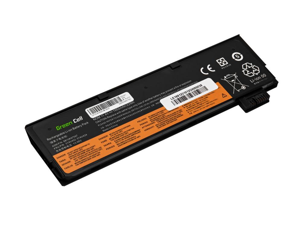 Батерия за лаптоп Lenovo ThinkPad T470 T480 T570 T580 T25 01AV422 01AV490 LiPo 11,4V 1950mAh GREEN CELL - Image 2