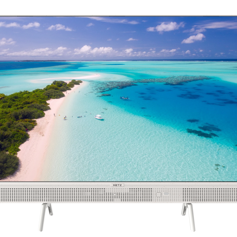 METZ Портативен телевизор 32MQE7100Z, 32" QLED, Google TV, бял