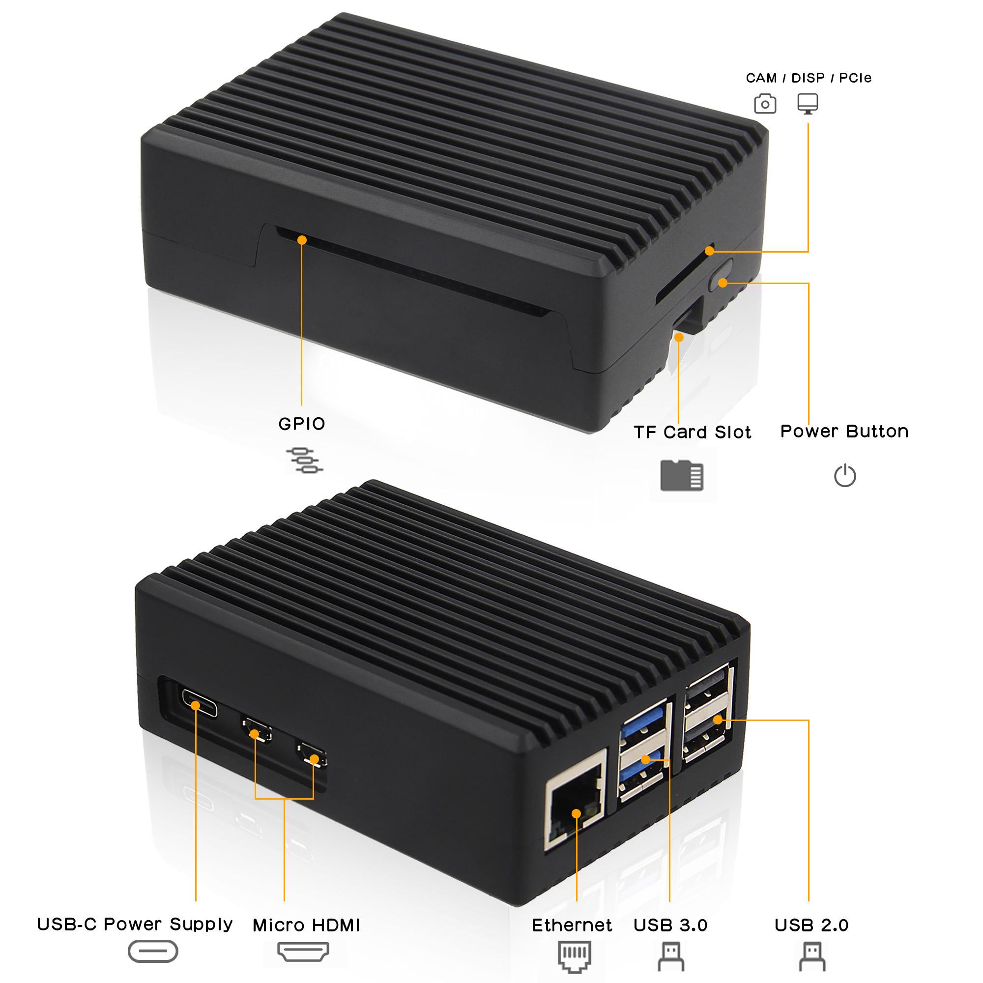 Кутия Inter-Tech ODS-739 RASPBERRY - Black - Image 4