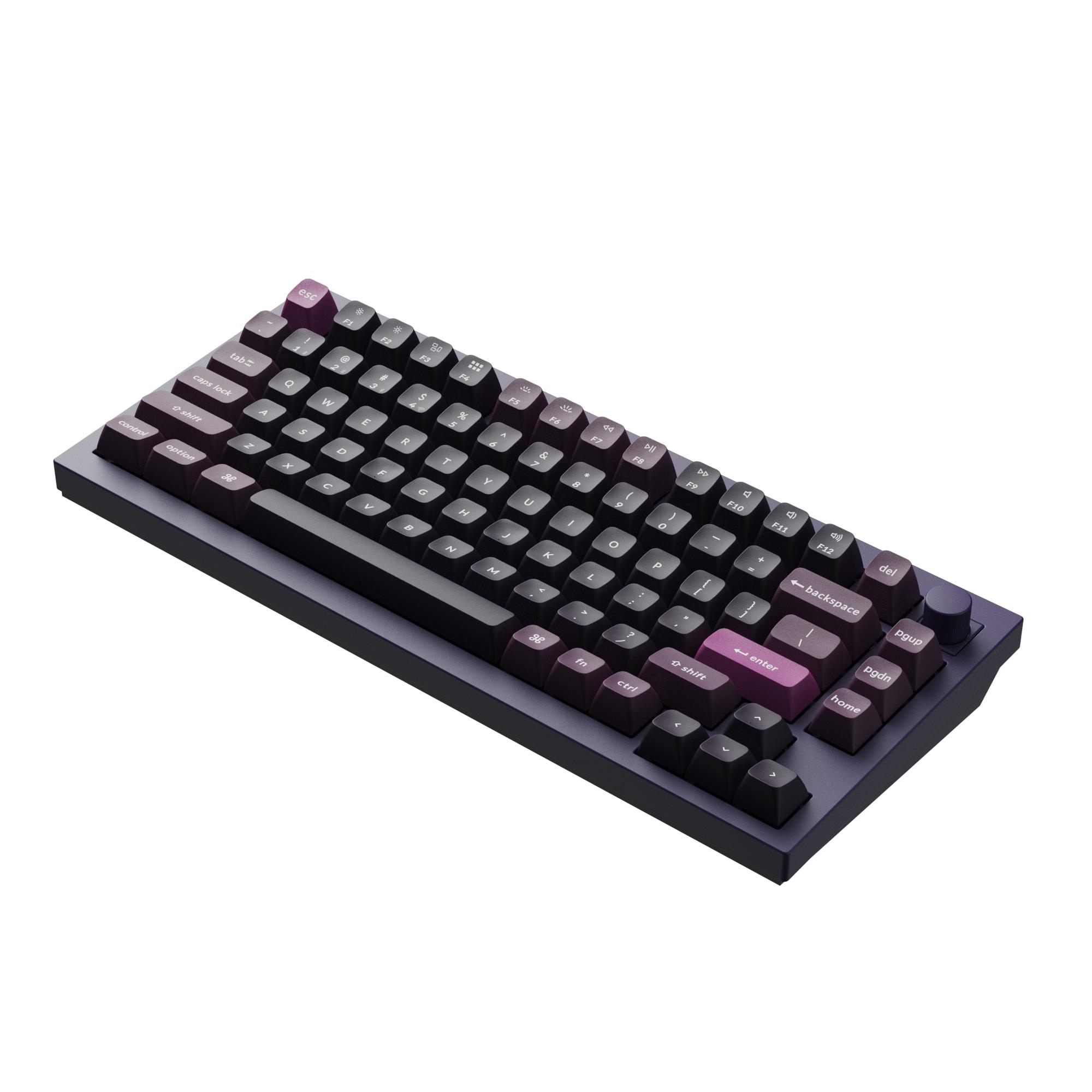 Безжична механичка клавиатура Keychron Q1 MAX Gateron Jupiter Red Switch - Purple - Image 6