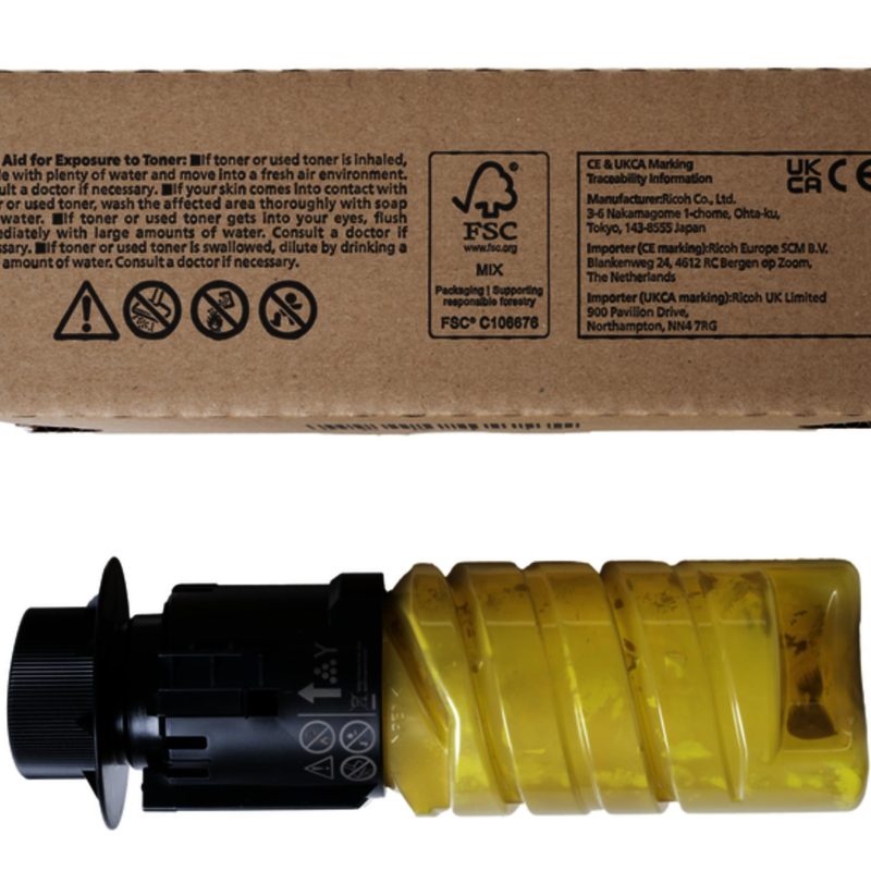 Тонер касета Ricoh M C320H, 4200 копия, За M C320FSE, Yellow