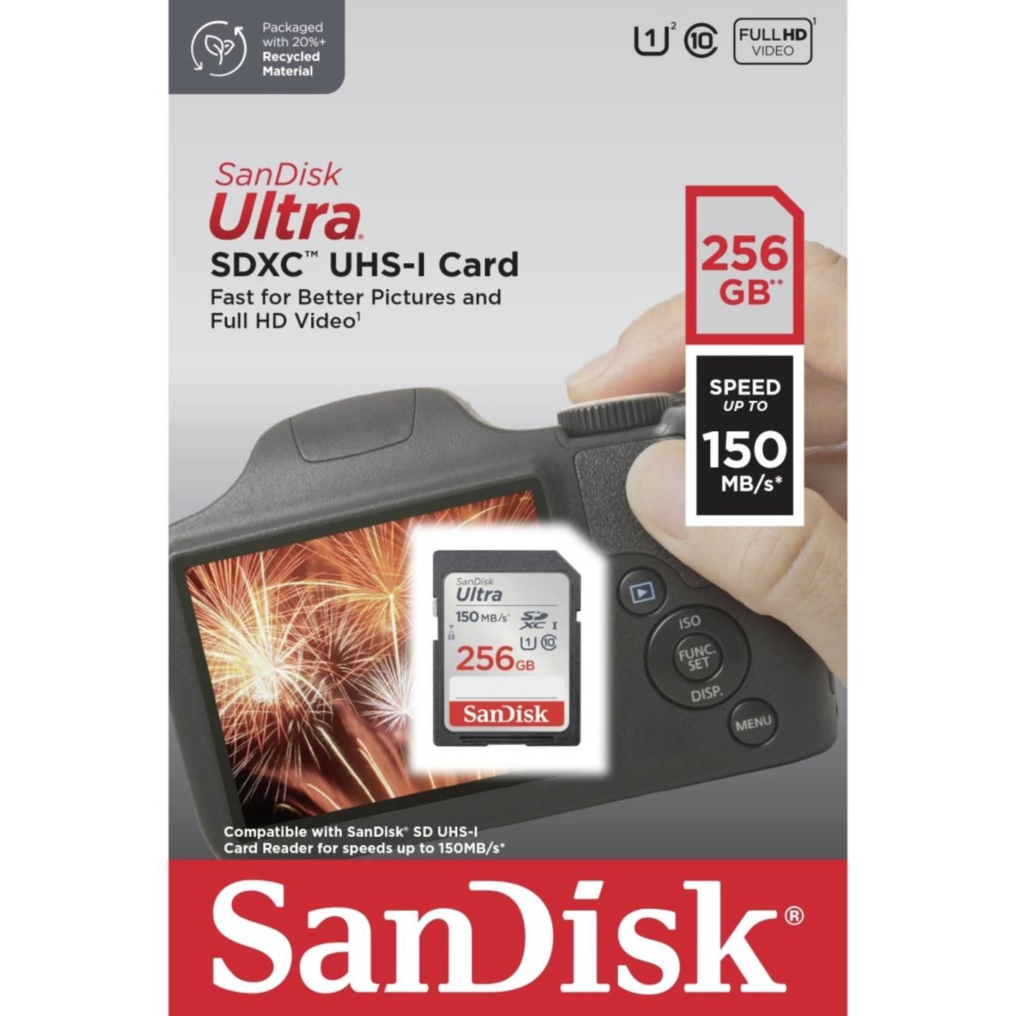 SanDisk Карта памет Ultra SDXC Memory card 256GB 150MB/s - Image 3