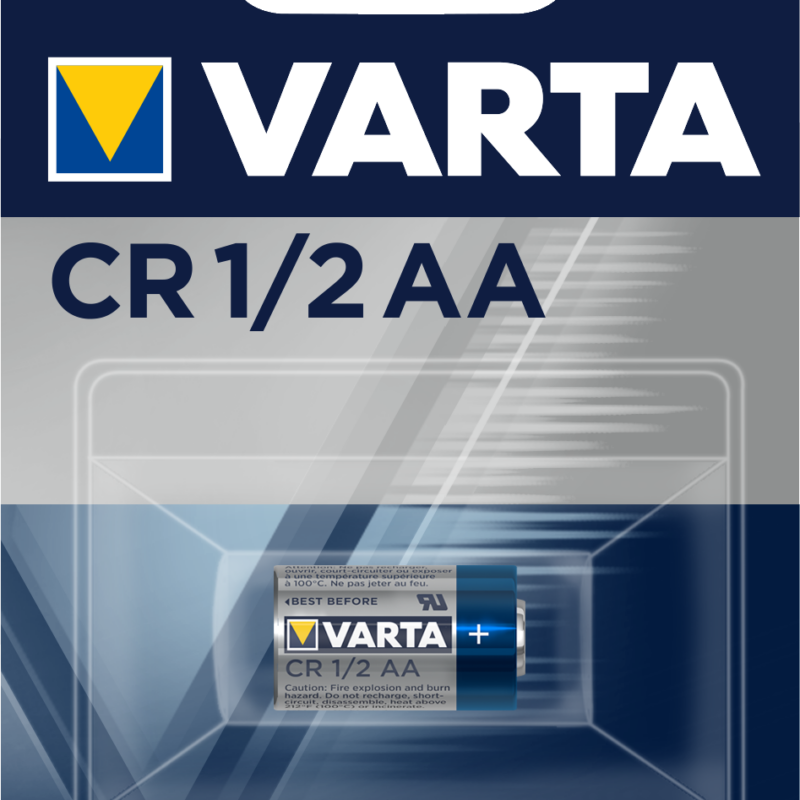 Литиева батерия CR-1/2AA  3V  1000mAh  VARTA
