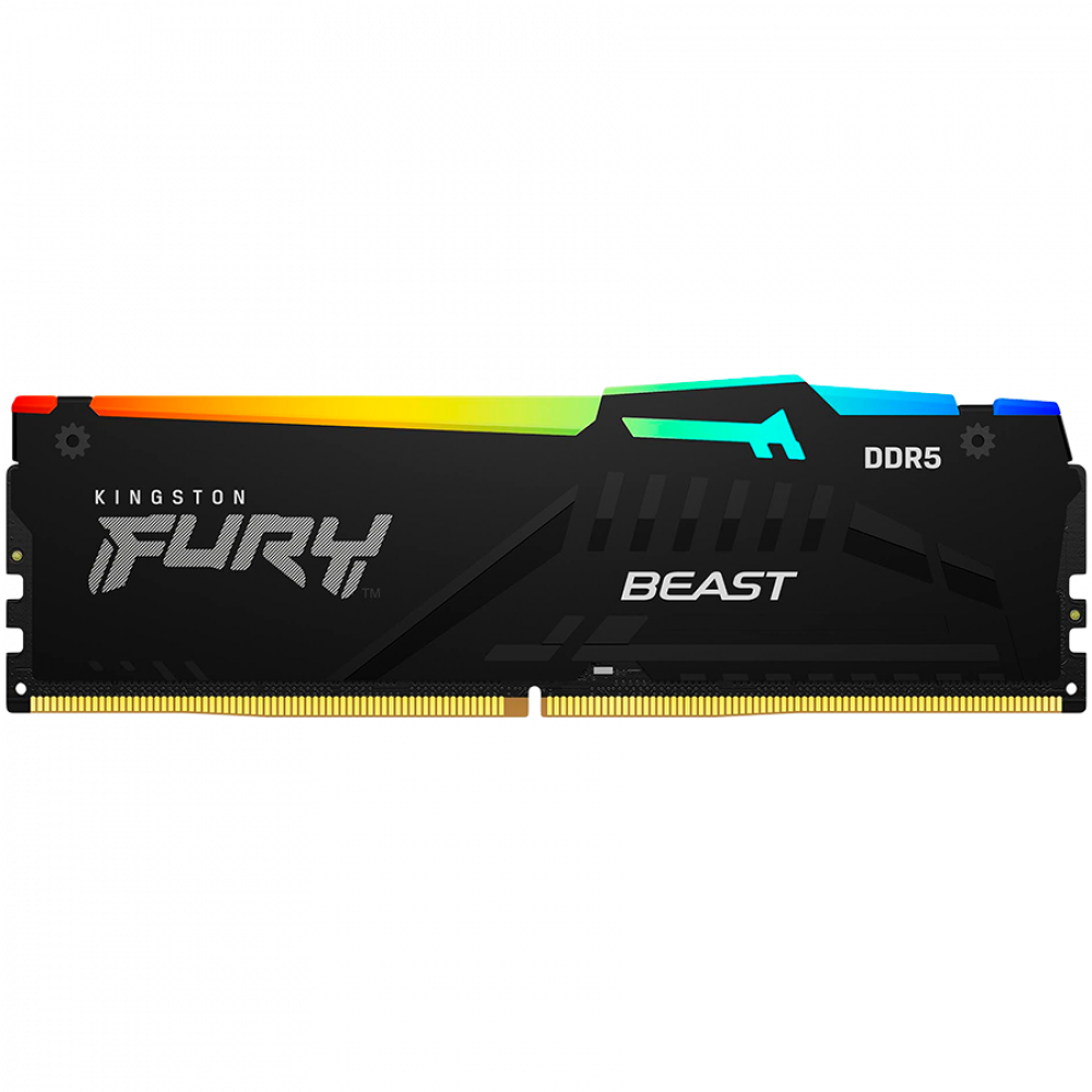 Kingston 64GB 6000MT/s DDR5 CL30 DIMM (Kit of 2) FURY Beast RGB XMP