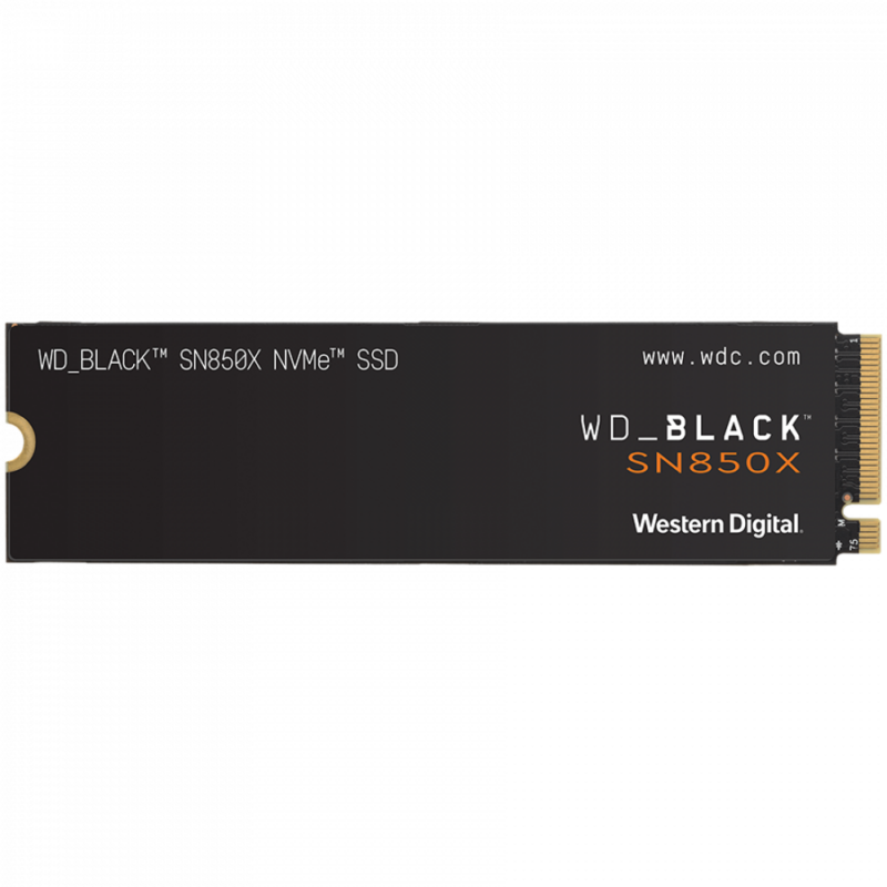 SSD POWERED BY SANDISK WD Black SN850X 1TB M.2 2280 PCIe Gen4 x4 NVMe, Read/Write: 7300/6300 MBps, IOPS 800K/1100K, TBW: 600