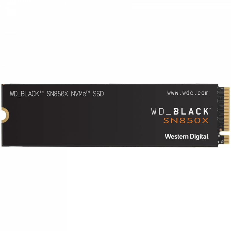 SSD POWERED BY SANDISK WD Black SN850X 2TB M.2 2280 PCIe Gen4 x4 NVMe, Read/Write: 7300/6600 MBps, IOPS 1200K/1100K, TBW: 1200