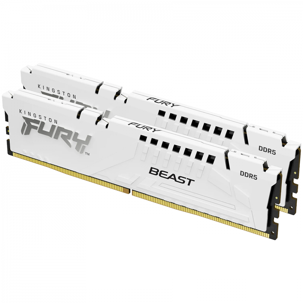 Kingston 64GB 6000MT/s DDR5 CL30 DIMM (Kit of 2) FURY Beast White EXPO