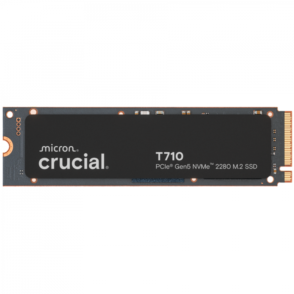 CRUCIAL T710 2TB PCIe Gen5 NVMe M.2 2280 SSD up to 14500 MB/s read and 13800 MB/s write
