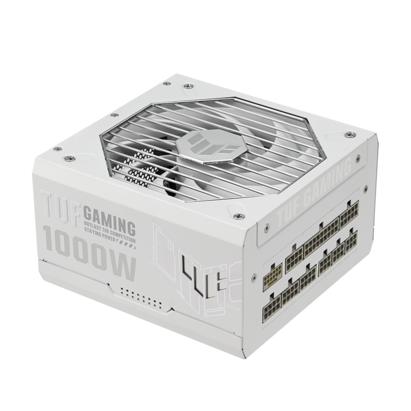 Захранващ блок ASUS TUF Gaming White 1000W 80+ Gold PCIe 5.1, Fully Modular
