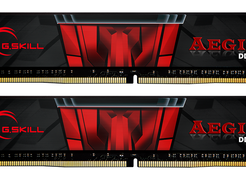 Памет G.SKILL Aegis 32GB(2x16GB) DDR4 PC4-21333 2666MHz F4-2666C19D-32GIS