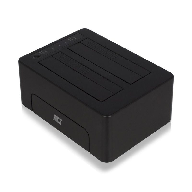 ACT Докинг стейшън AC1504, USB 3.1 Gen1 за 3.5"/2.5" HDD/SSD черен
