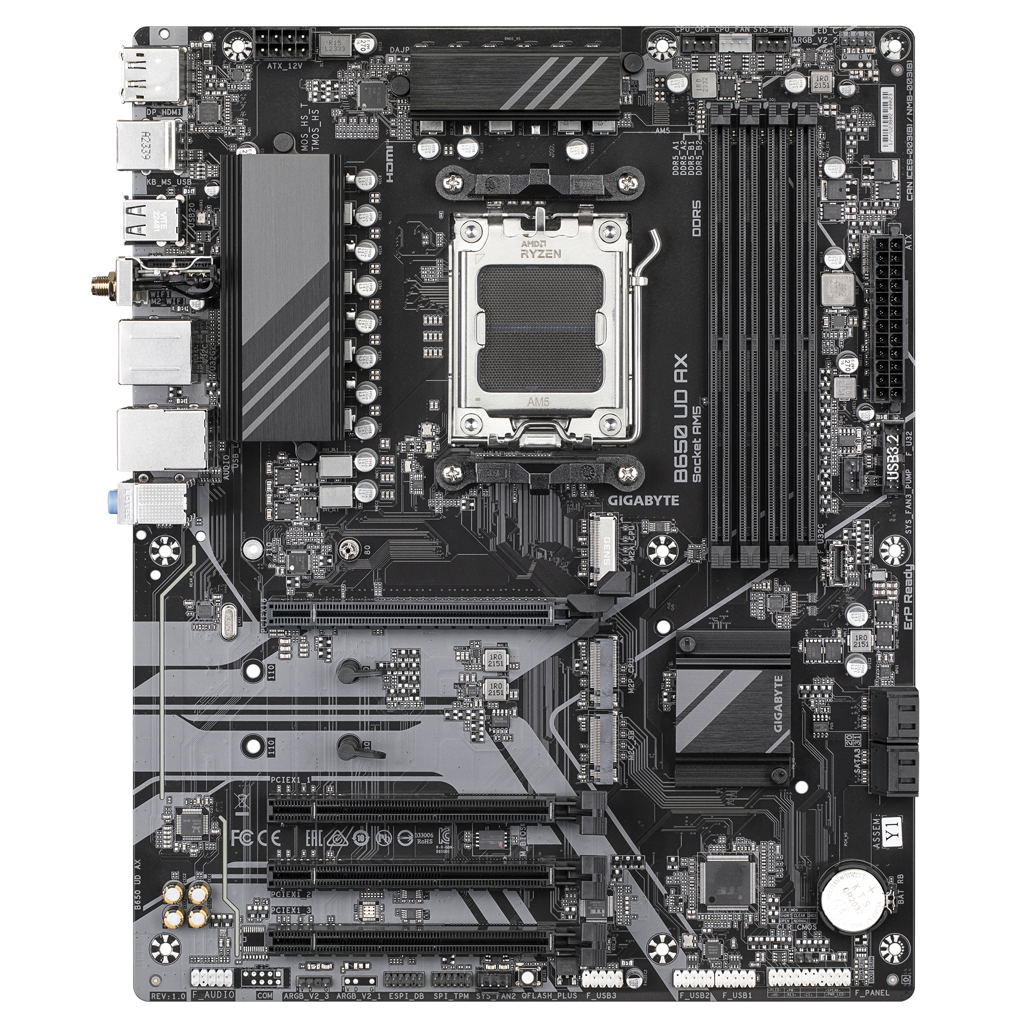 Дънна платка GIGABYTE B650 UD AX, AM5