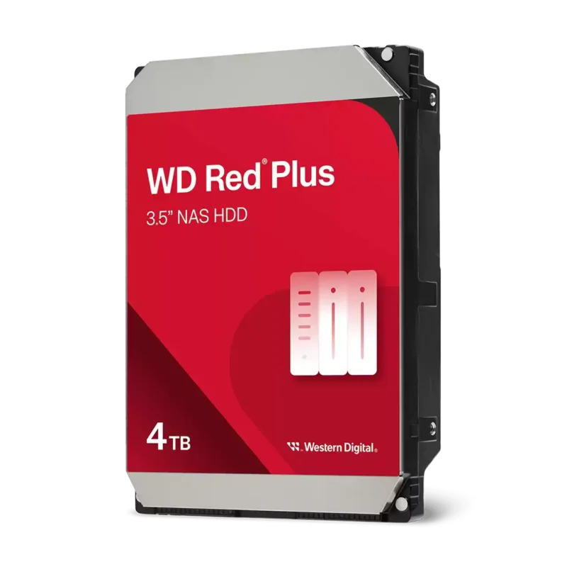 Хард диск WD Red Plus, 4TB NAS, 3.5", 128MB, 5400RPM
