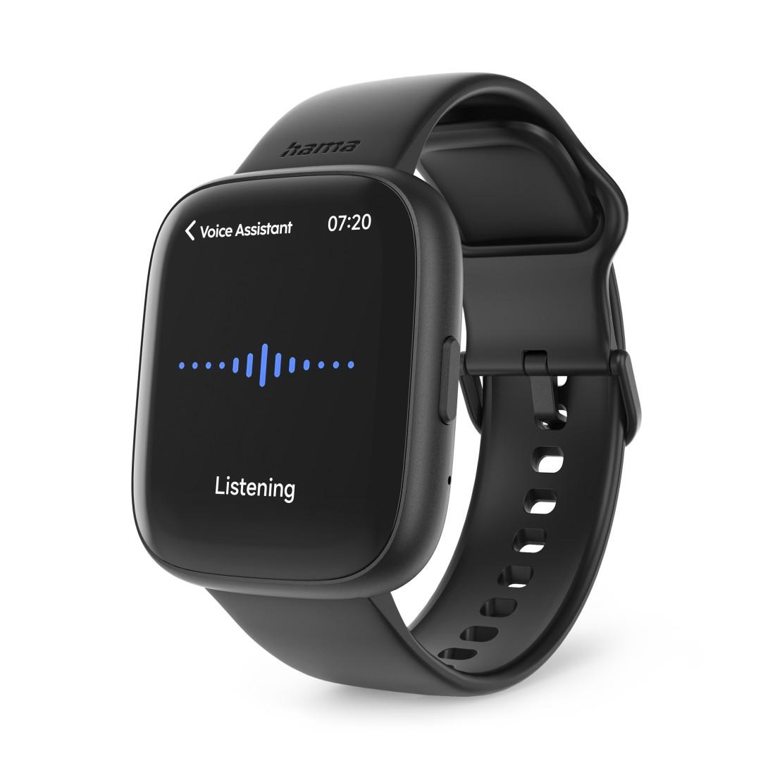 HAMA Смарт часовник "4000", функция за разговори, анализ на съня, водоустойчив, 46 мм, черен - Image 9