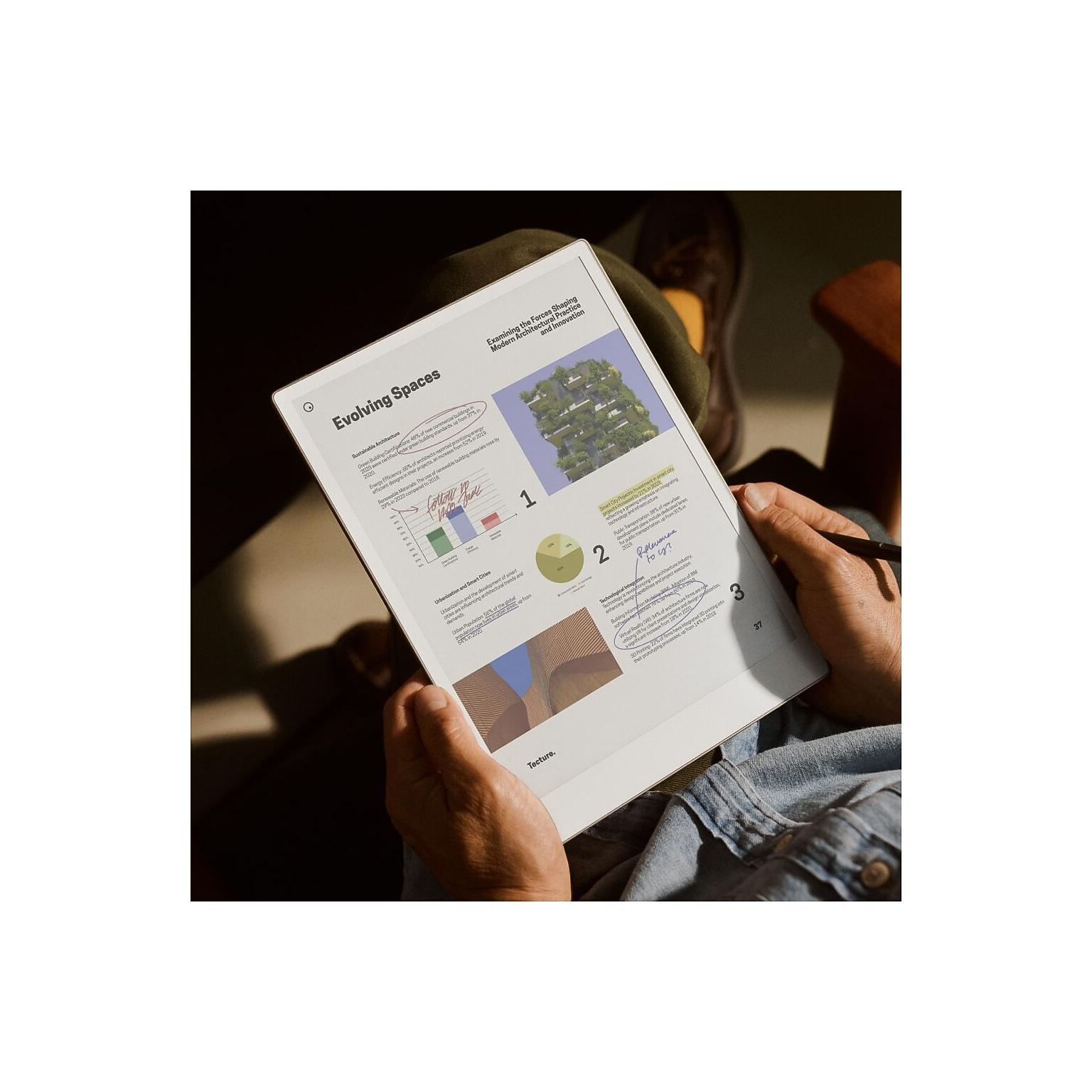 Таблет reMarkable Paper Pro 11.8", в комплект с Marker plus и Калъф Premium Leather Book Folio - Image 6