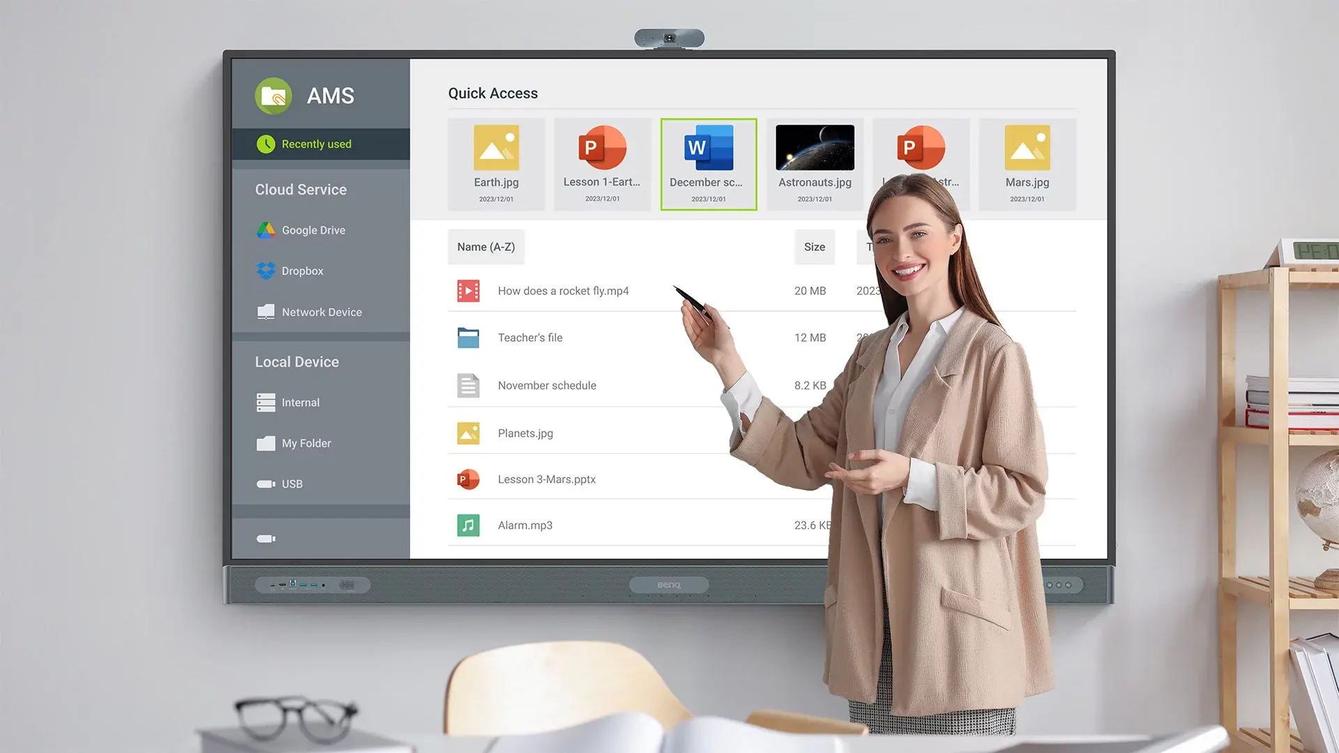 Интерактивен дисплей BenQ RP7504, 75" - Image 2