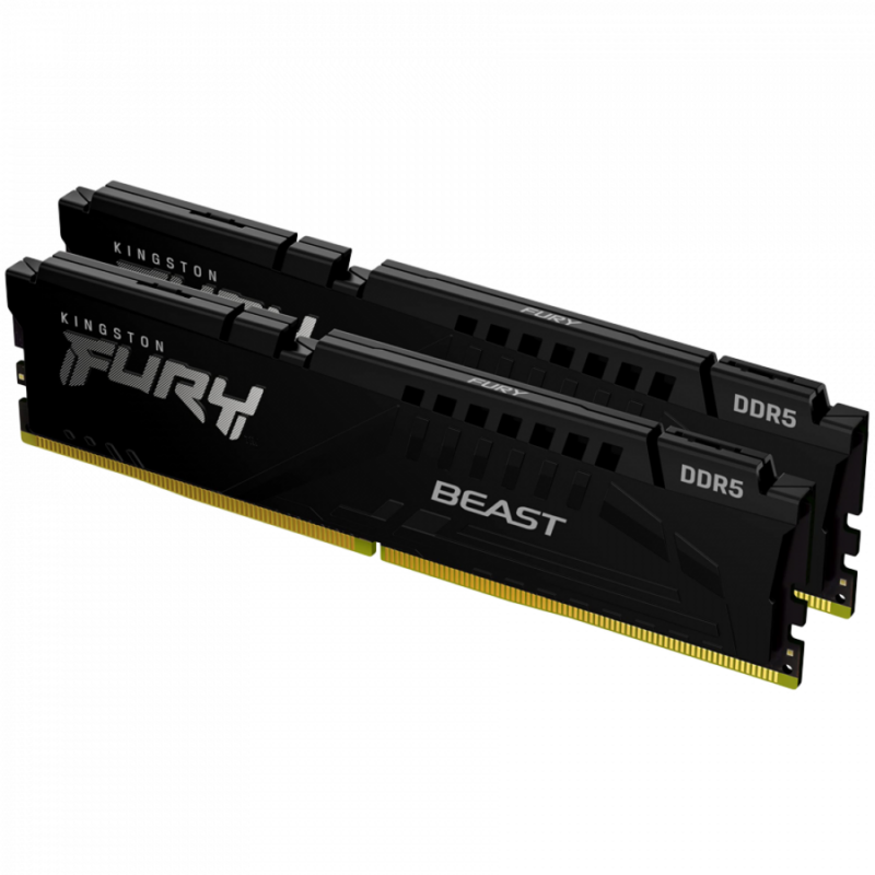 Kingston DRAM 16GB 5600MT/s DDR5 CL40 DIMM (Kit of 2) FURY Beast Black XMP