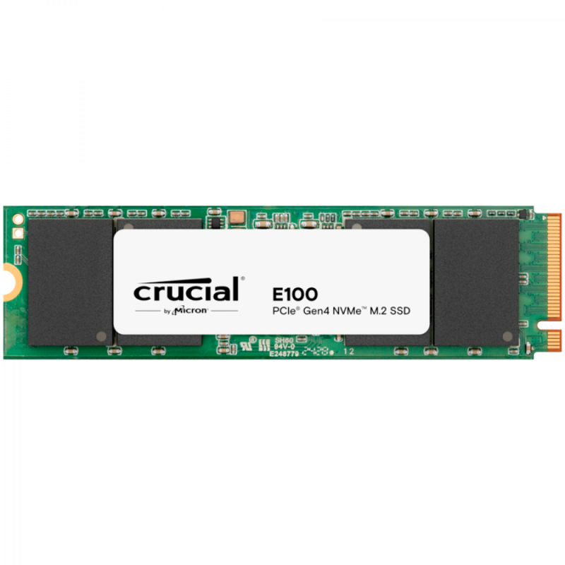 Crucial E100 2TB SSD PCIe 4.0 Gen4 M.2 2280 NVMe, Read/Write: 5000/3000 MB/s