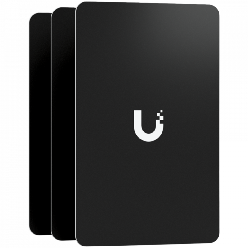 A pack of 10 highly-secure NFC cards used for access control within UniFi. Color - Black