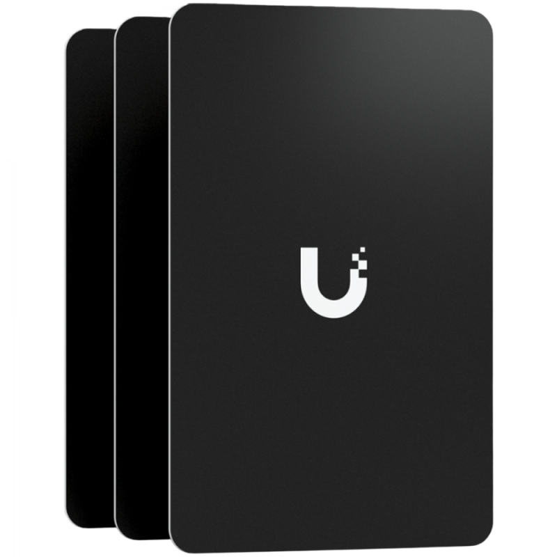 A pack of 10 highly-secure NFC cards used for access control within UniFi. Color - Black