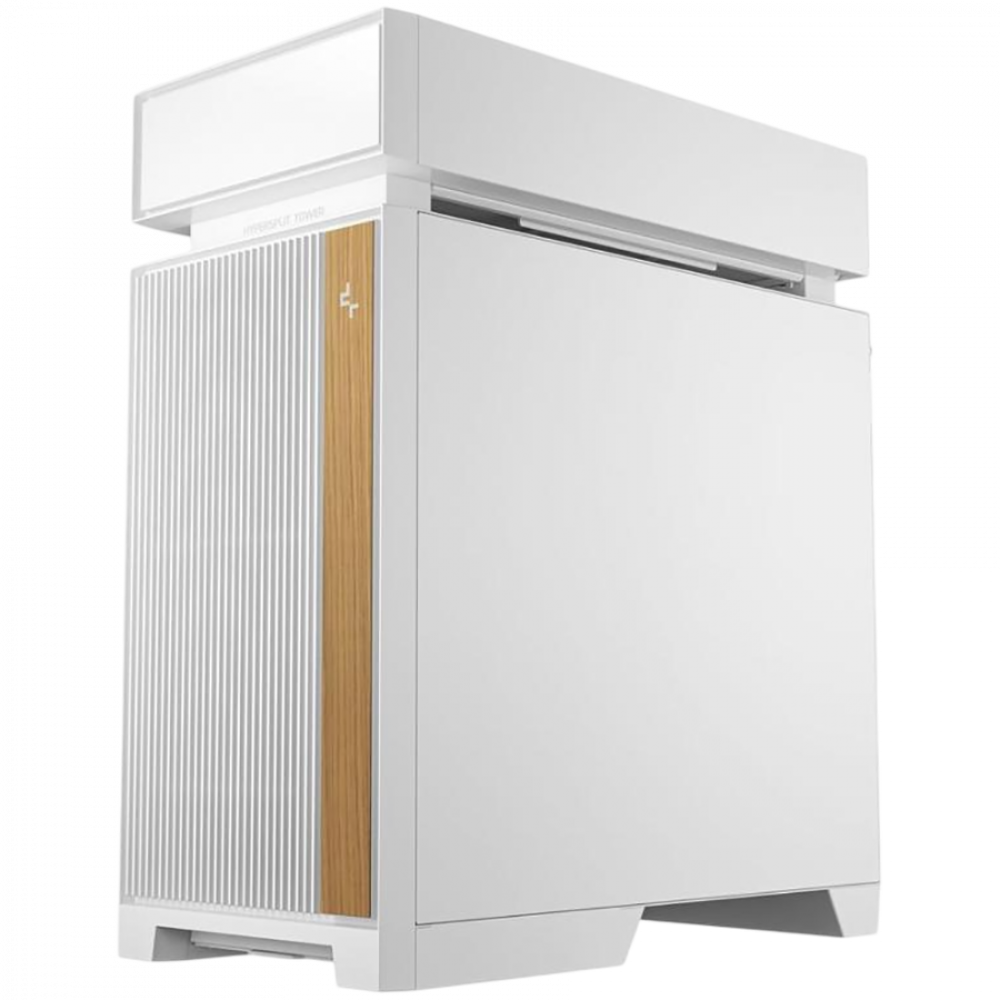 DeepCool CL660 WH, Mid Tower, Mini-ITX/Micro-ATX/ATX(Rear Connector), 2xUSB3.0, 1xUSB Type-C, 1xAudio, 2x120mm Pre-Installed ARGB Reverse Fans, Tempered Glass, Mesh Panel, White, R-CL660-WHNNA0-G-1