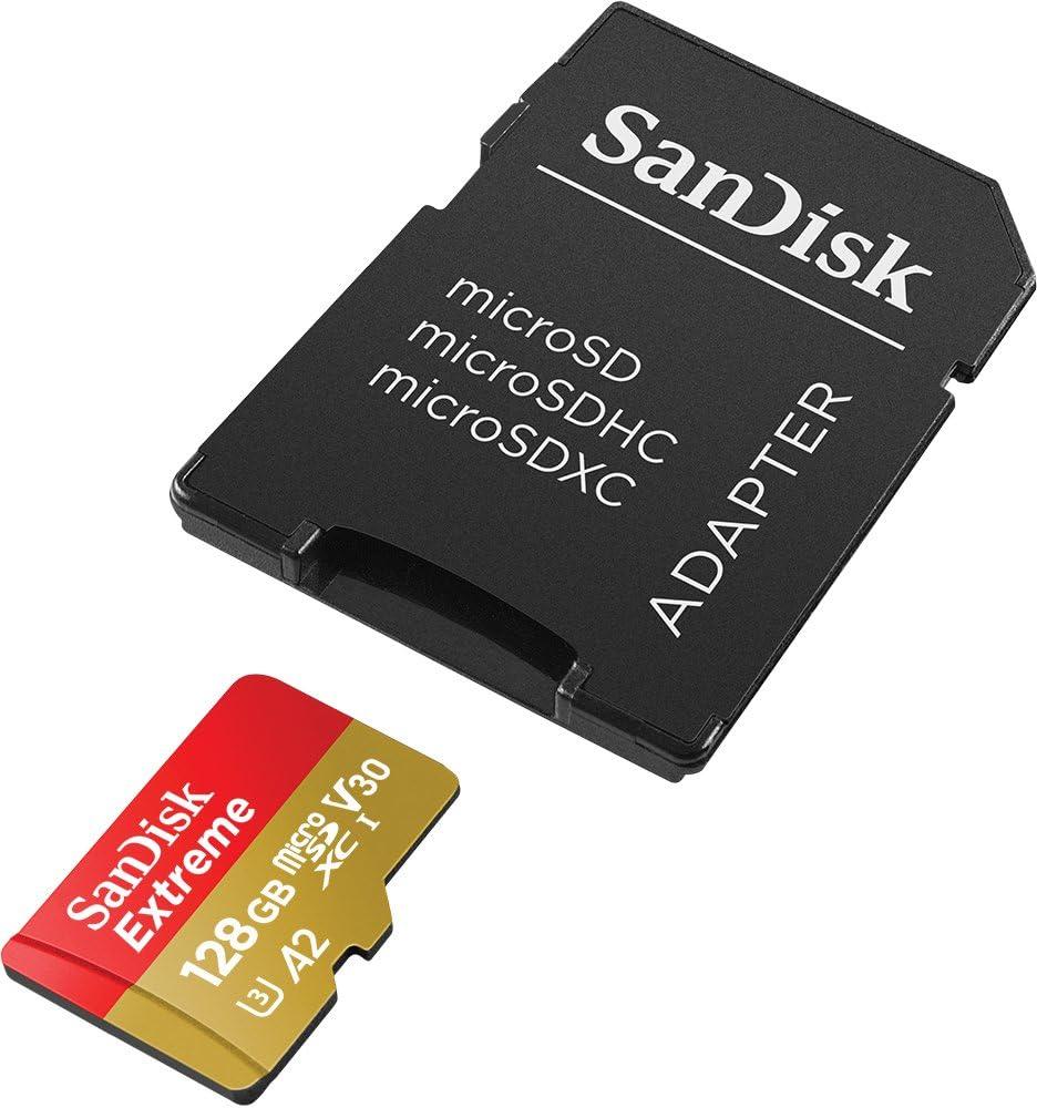 Карта памет SANDISK Extreme microSDXC, 128GB, За Dash Cameras и Drones, SD Adapter - Image 4