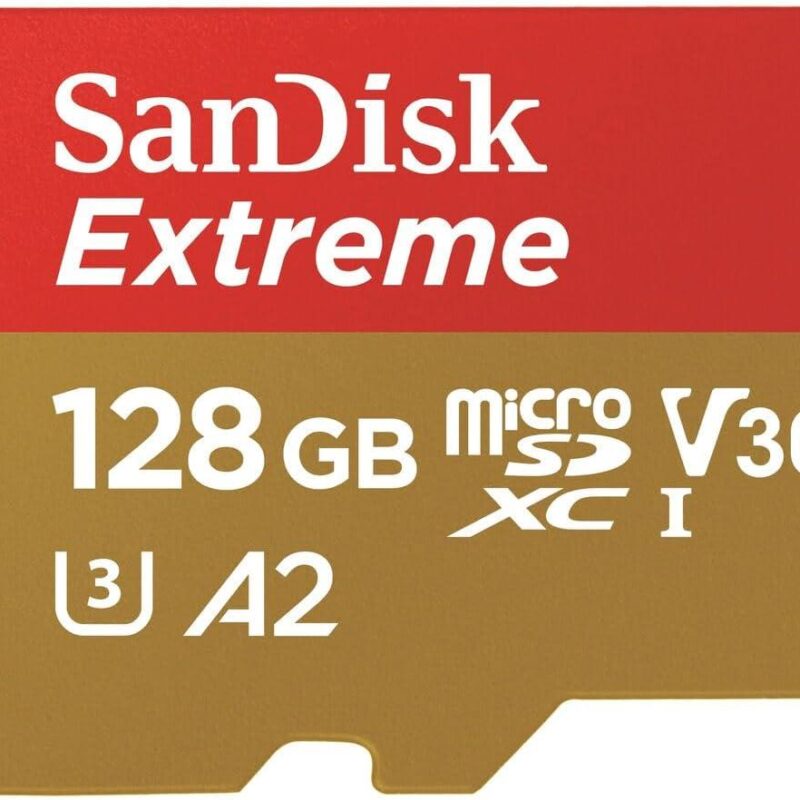 Карта памет SANDISK Extreme microSDXC, 128GB, За Dash Cameras и Drones, SD Adapter