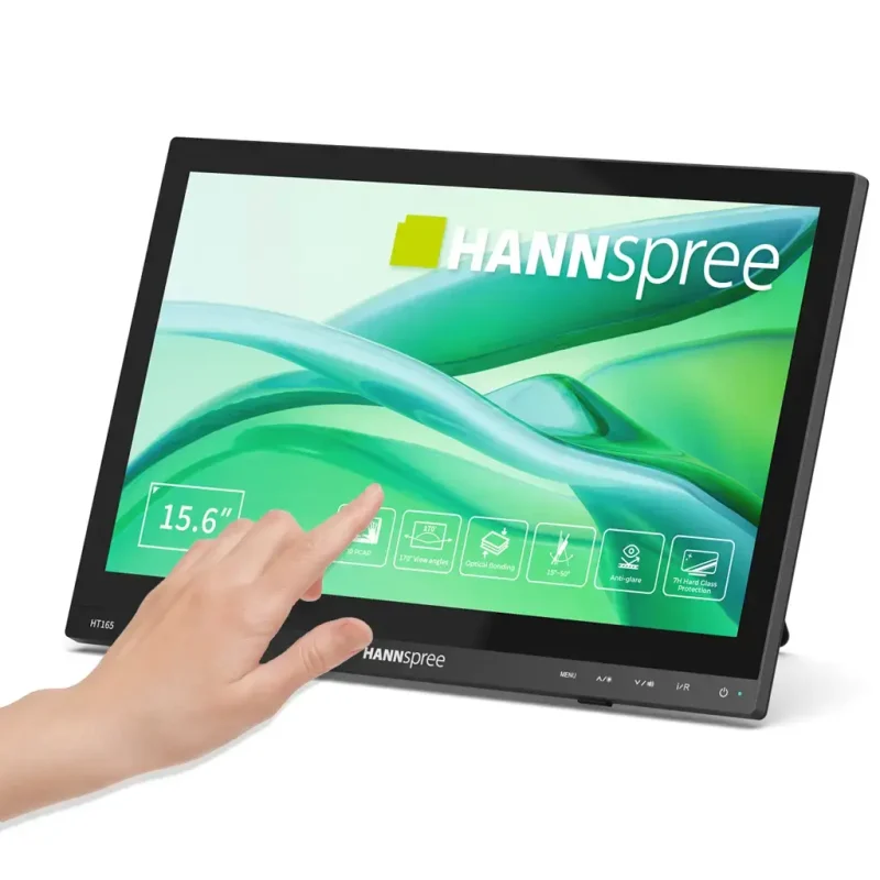 Портативен тъч Монитор Hanspree HT165HPB - 15.6" IPS FHD(1920x1080), HDMI, VGA