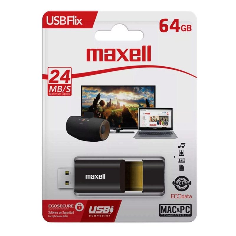 USB памет MAXELL FLIX, USB 3.0, 64GB