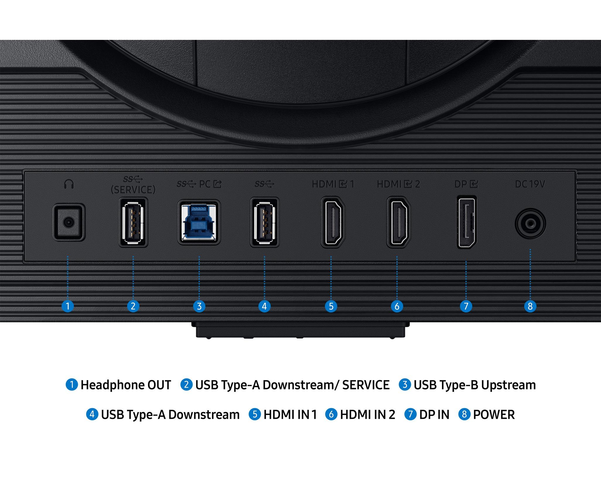 Монитор SAMSUNG Odyssey G7 G70F - 27" IPS DualMode UHD(3840x2160) 180Hz/360Hz, 1ms - Image 8