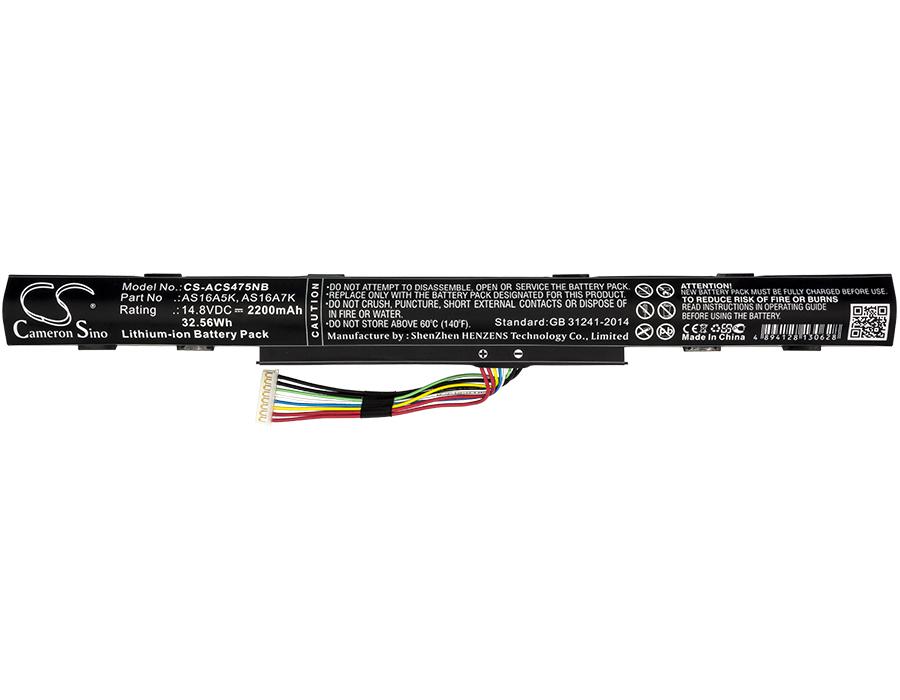 Батерия за лаптоп ACER Aspire E5 476G 53KY; Aspire E5-575-36BC; Aspire F5-522-65GG AS16A5K Liion 14.8V 2200mAh CAMERON SINO