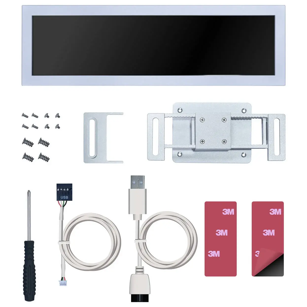 Команден панел Lian Li 8.8" Universal Screen - White - Image 4