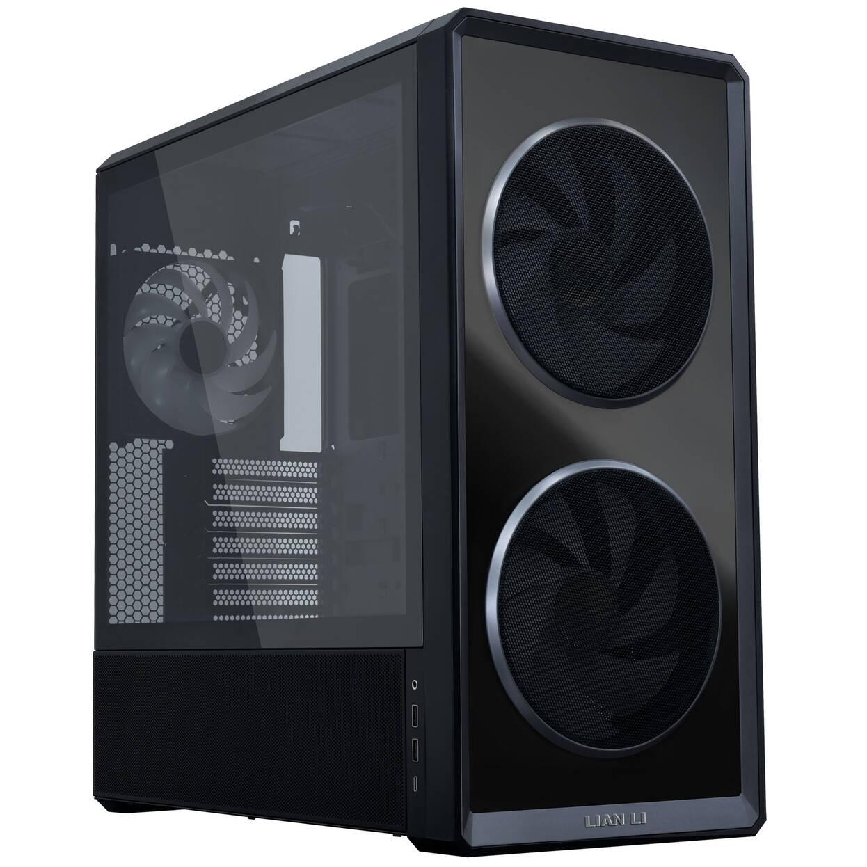 Кутия Lian Li LANCOOL 217 INF RGB Mid-Tower, Tempered Glass - Черна - Image 2