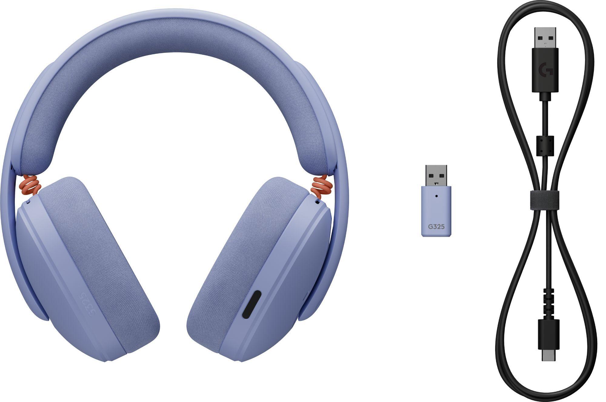 Геймърски слушалки Logitech G325 Ligthspeed Wireless, Микрофон, Лилав - Image 5