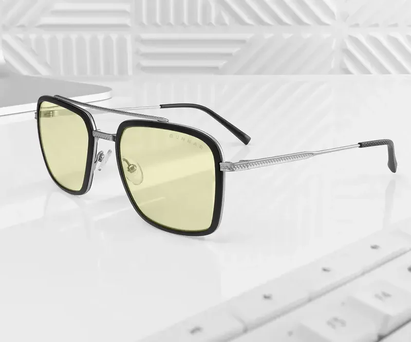 Компютърни очила GUNNAR Baron Silver - Amber