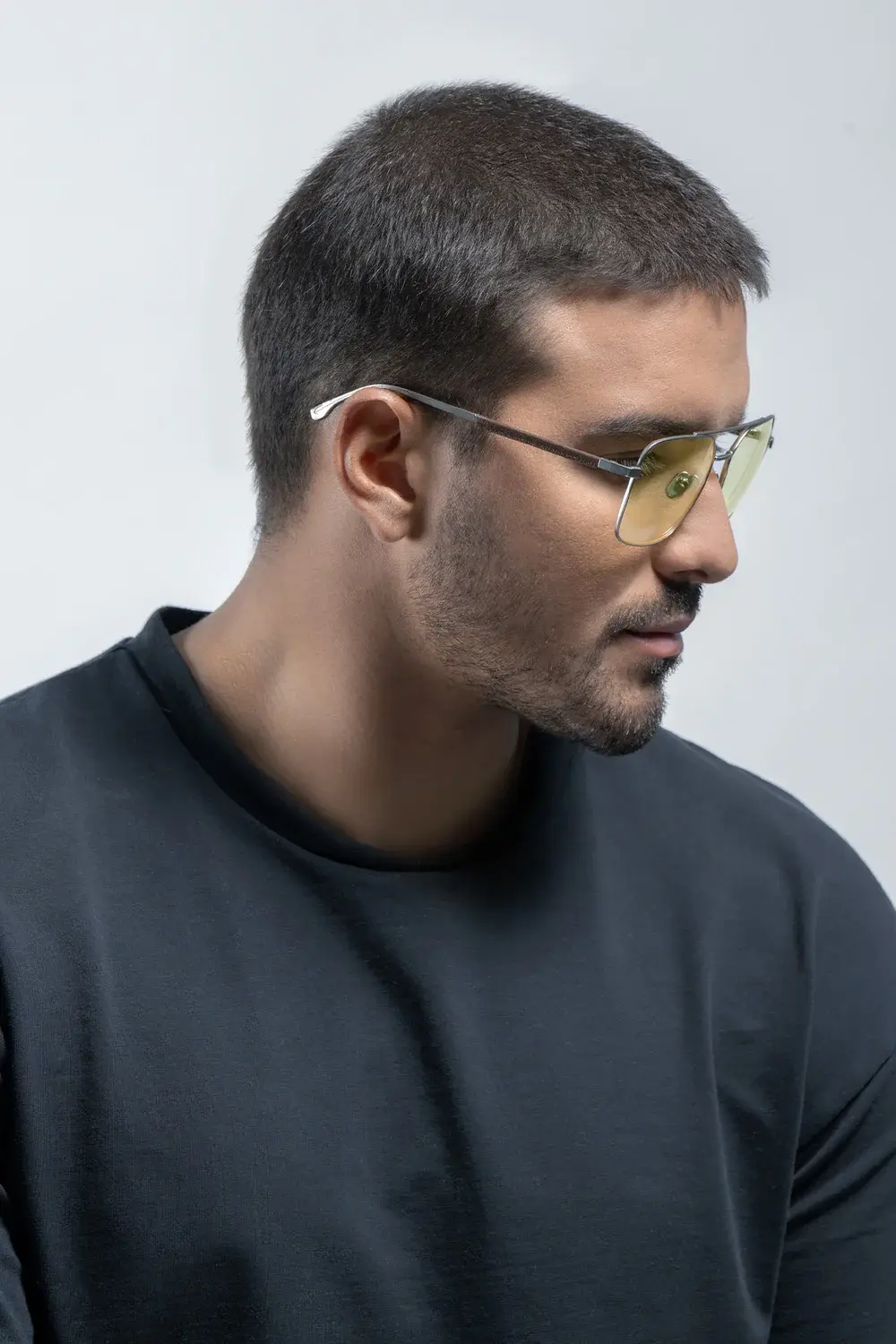 Компютърни очила GUNNAR White Wolf - Steel/Umber - Amber - Image 5