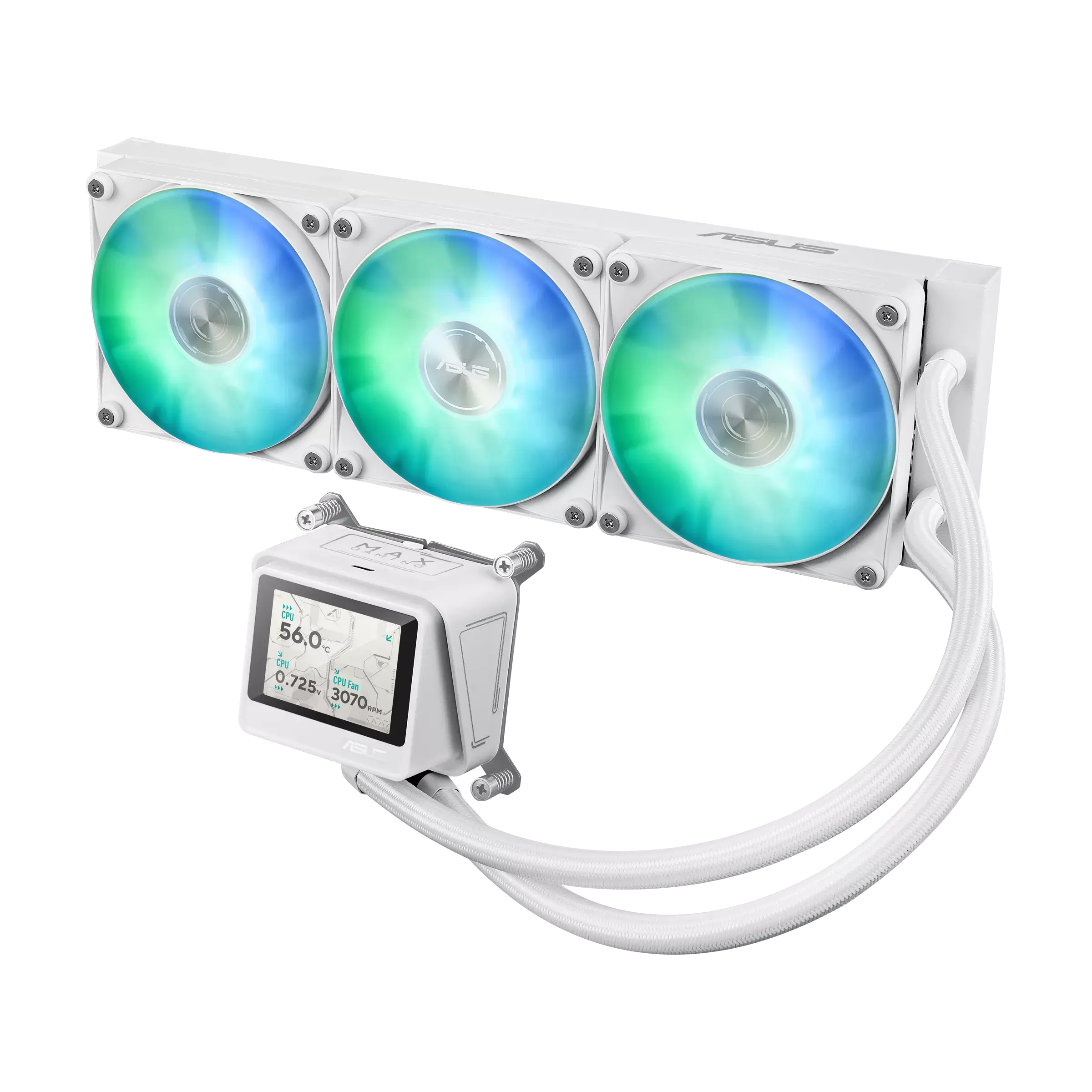 Охладител за процесор ASUS MAX Gaming LC 360 ARGB LCD White Edition - Image 3