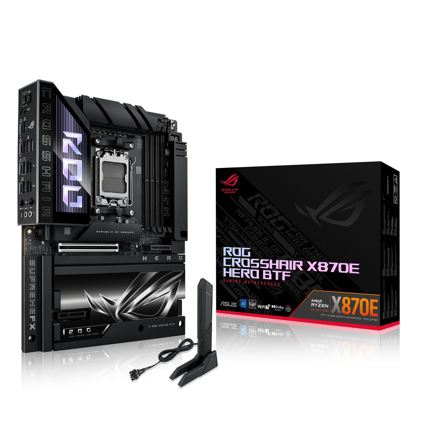 Дънна платка ASUS ROG CROSSHAIR X870E-E HERO BTF WIFI AM5 DDR5 - Image 7