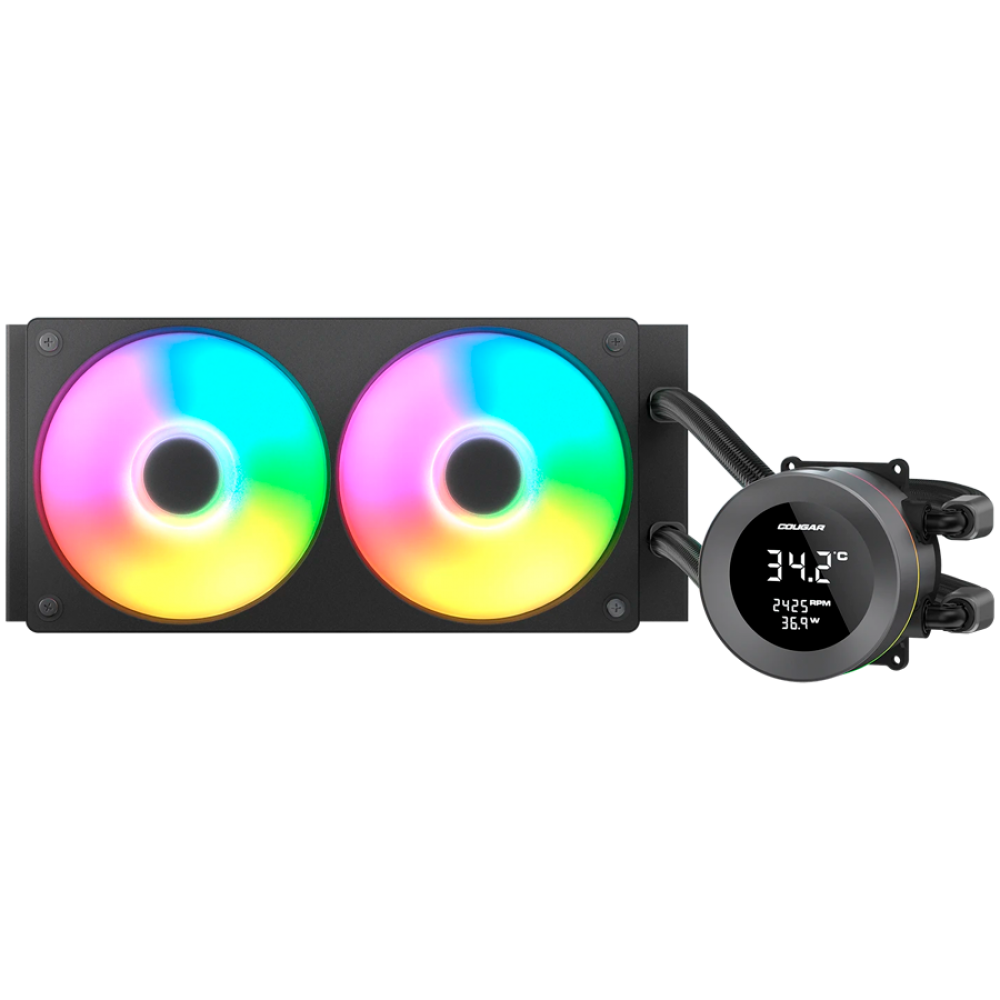 COUGAR Poseidon Vistek ARGB 240 AiO Liquid Watercooling - Black