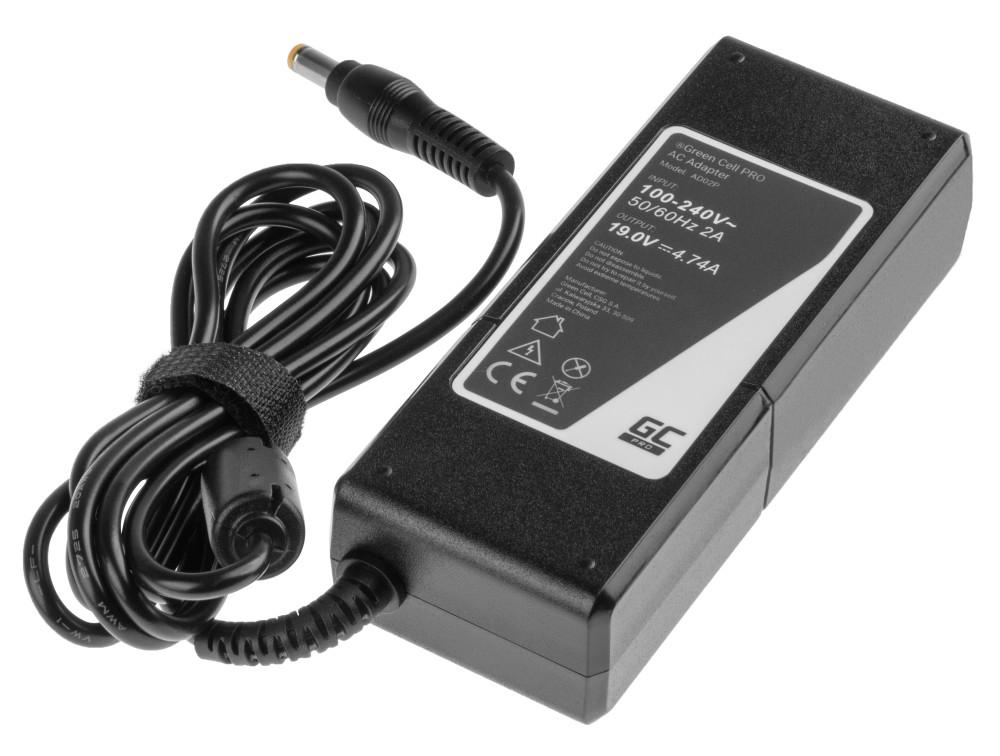Захранване за лаптоп GREEN CELL, PRO Charger / AC Adapter 19V 4.74A 90W for Acer 5,5mm- 1,7mm - Image 2