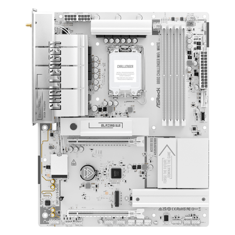 Дънна платка ASRock B860 Challenger White WIFI, LGA 1851
