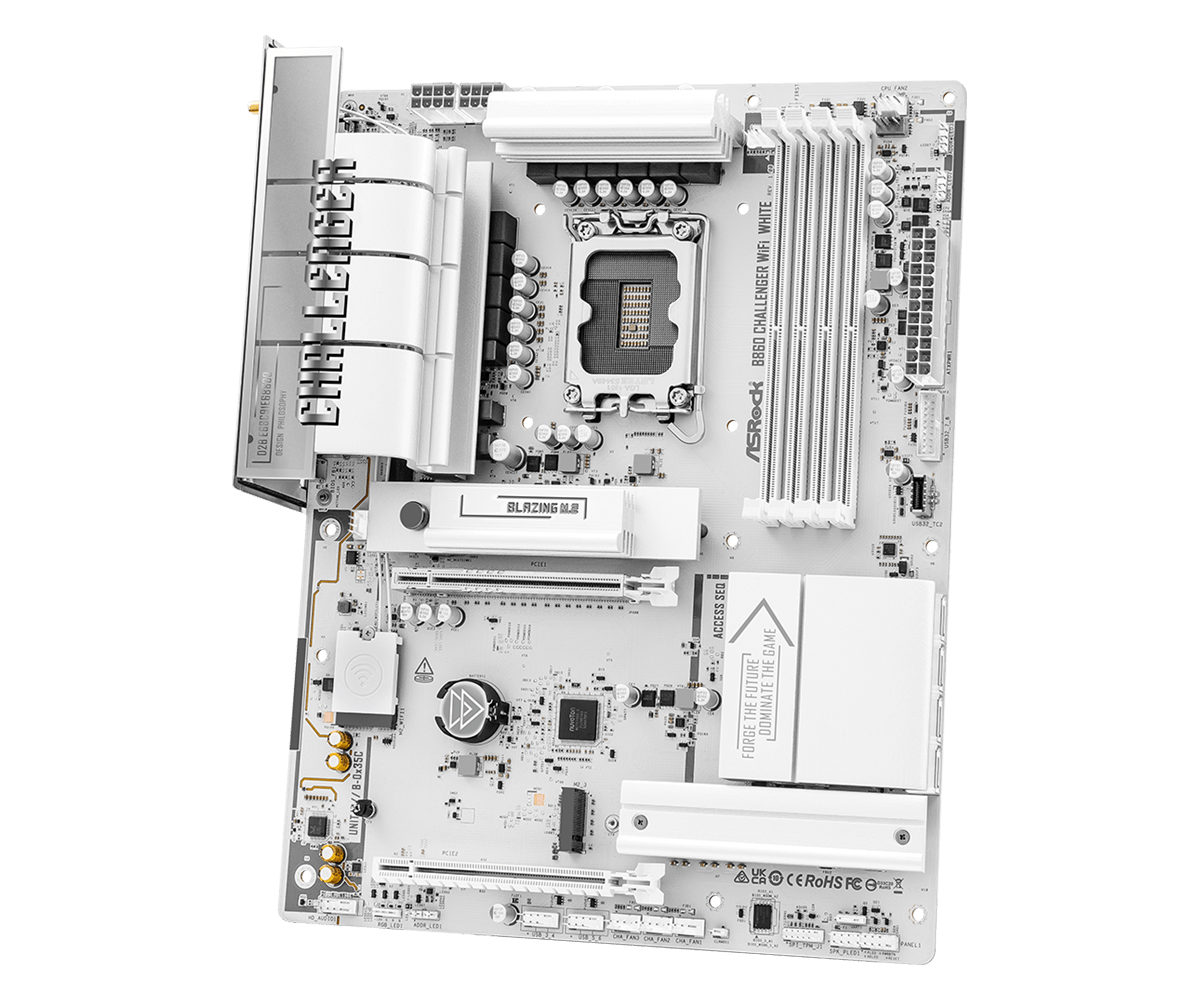 Дънна платка ASRock B860 Challenger White WIFI, LGA 1851 - Image 3